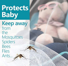 Load image into Gallery viewer, Baby Mosquito Net, Baby Mosquito Net for Strollers, Baby Stroller Mosquito Net, Bug Net for Strollers, Car Seats, Bassinets and Carriers, Fine Mesh Protection Against Mosquitos