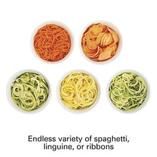 Load image into Gallery viewer, Hamilton Beach 3-in-1 Electric Vegetable Spiralizer & Slicer With 3 Cutting Cones for Veggie Spaghetti, Linguine, and Ribbons, 6-Cups, Black