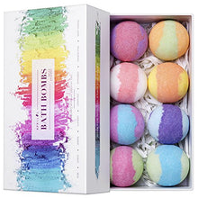 Load image into Gallery viewer, Aprilis Bath Bombs Gift Set, Organic & Natural Essential Oil Bath Bombs for Dry Skin Moisturizing, Handmade Fizzy Spa Bath Set, Perfect Christmas/Birthday Gift for Women and Kids, Pack of 8