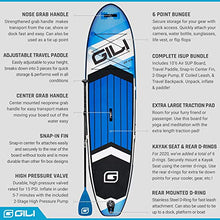 Load image into Gallery viewer, GILI All Around Inflatable Stand Up Paddle Board Package | 10'6 Long x 31" Wide x 6" Thick | Lightweight & Durable SUP | Stable & Wide Stance (Blue)