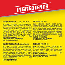 Load image into Gallery viewer, SNICKERS, M&M'S & TWIX Fun Size Chocolate Candy Variety Mix, 31.18-Ounce 55 Piece Bag