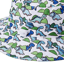 Load image into Gallery viewer, Baby Sun Hat Toddler Summer UPF 50+ Sun Protection for Baby Girls Boys Dinosaur Infant Beach Hat with Wide Brim Kids Caps Circumference: 17.3-18.1 inch (44-46 cm)