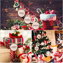 Load image into Gallery viewer, Natural Wood Slices 10Pcs 3.5-4.0 in Unfinished Wood Kit with Screw Eye Rings, Complete Wood Coaster, Wooden Circles for Crafts Wood Christmas Ornaments Wedding DIY Crafts