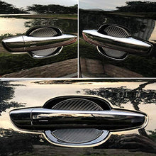 Load image into Gallery viewer, LECART 4PCS Premium Car Door Cup Scratch Protector TPU Carbon Fiber Like 3D Stickers Universal Auto Door Cup Scratch Protection Cover Guard Film for BENZ AUDI JEEP BMW LEXUS FORD BUICK SUV Truck Black