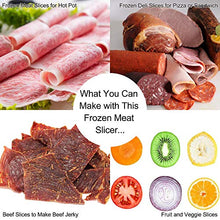 Load image into Gallery viewer, Manual Frozen Meat Slicer, befen Stainless Steel Meat Cutter Beef Mutton Roll Meat Food Slicer Slicing Machine for Home Cooking Kit of Hot Pot Shabu Shabu