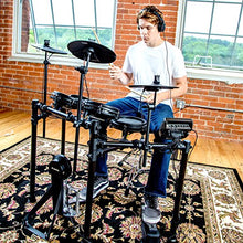 Load image into Gallery viewer, Alesis Drums Nitro Mesh Kit | Eight Piece All Mesh Electronic Drum Kit With Super Solid Aluminum Rack, 385 Sounds, 60 Play Along Tracks, Connection Cables, Drum Sticks & Drum Key Included