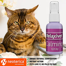 Load image into Gallery viewer, Relaxivet Pheromone Calming Spray for Cats and Dogs (50ml) with a Long-Lasting Calming Effect - #1 Spray for Stress Prevent and Relax - Anti-Anxiety Spray for Pets