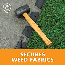 Load image into Gallery viewer, EasyFlex Heavy-Duty No-Dig Landscape Edging with Anchoring Spikes, 1.7 in. Tall Straight Top Commercial Grade Plastic Garden Border, Pack of 8 - 20-ft. Coils, Black (3100-20C-8) 160 Foot