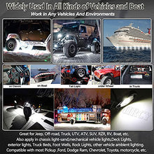 Load image into Gallery viewer, LEDMIRCY R1 White LED Rock Lights 40PCS for Je-ep Off Road Truck ATV SUV RZR Trail Rig Lights Pure White LED Underglow Lights High Power Underbody Lights Auto Car Boat Waterproof Shockproof