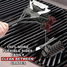 Load image into Gallery viewer, GRILLART Grill Brush and Scraper Bristle Free, 17-Inch Grill Cleaning Brush, Stainless Steel