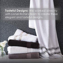 Load image into Gallery viewer, Lionel Richie Home Lifestyle Collection - 6 Piece Towel Set, Gold - 100% Cotton Bathroom Towels Set - 2 Luxury Bath Towels for Quickly Drying Hair, 2 Hand Towels for Bathroom, 2 Wash Towels