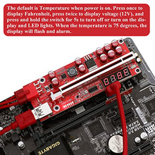 Load image into Gallery viewer, MZHOU 6PACK PCI-E 1X to 16X Riser Card - VER013 Pro PCIe Riser Adapter Card Ethereum ETH Bitcoin Mining Devices, Digital Cryptocurrency Mining Rig (Red 6 Pack)