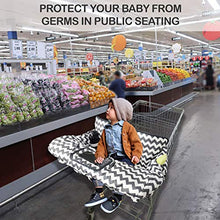 Load image into Gallery viewer, BabysDrive Shopping Cart Cover for Baby, with Cushion Included, High Chair Cover, Large Size, Loaded with Baby-Friendly Features, Fits All Shopping Carts