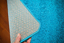 Load image into Gallery viewer, Turquoise Shag 6'5x9'2 Area Rug Carpet Large New