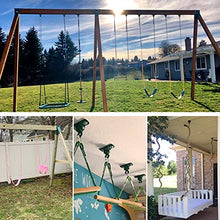 Load image into Gallery viewer, BETOOLL 2400 lb Capacity Heavy Duty Swing Hangers for Wooden Sets Playground Porch Indoor Outdoor & Hanging Snap Hooks Green (2pcs)