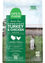 Load image into Gallery viewer, Open Farm Homestead Turkey & Chicken Grain-Free Dry Cat Food, Wild-Caught Fish Recipe with Non-GMO Superfoods and No Artificial Flavors or Preservatives, 4 lbs