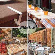 Load image into Gallery viewer, T-Antrix Tablecloth Clips 30 Packs Picnic Table Clips Flexible Stainless Steel Table Cloth Cover Clamps Table Cloth Holders Ideal for Picnics Marquees Weddings Graduation Party