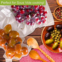 Load image into Gallery viewer, Premium!! VacYaYa 200 Quart Size 8 x 12 Inch Vacuum Sealer Freezer Storage Machine Bags for Food Saver,Vac Seal a Meal Bags with BPA Free Sous Vide Vaccume Seal Safe PreCut Bag