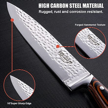 Load image into Gallery viewer, RVZHI BBQ Grill Light Night Outdoor LED Light and 15-Piece High-Carbon Stainless Steel Kitchen Knife Set with Wooden Block