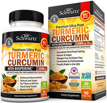 Load image into Gallery viewer, Turmeric Curcumin with BioPerine 1500mg + Collagen Peptides Protein Powder - for Bone & Joint Support - Non-GMO & Gluten-Free