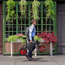 Load image into Gallery viewer, Jetson Bolt Folding Electric Bike, Black - with LCD Display, Lightweight & Portable with Carrying Handle, Travel Up to 15 Miles, Max Speed Up to 15.5 MPH