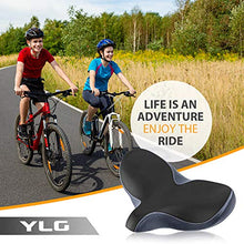 Load image into Gallery viewer, YLG Oversized Comfort Bike Seat Comfortable Replacement Bike Saddle Memory Foam Soft Bike Saddle Waterproof Universal Fit Bicycle Seat for Women Men (a-Outdoor Bike Seat)