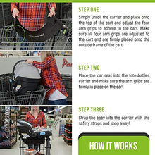 Load image into Gallery viewer, Totes Babies Shopping Cart Car Seat Carrier for Baby Newborns Infants Toddlers | Designed for Safety, Comfort, Convenience & Easy Interaction with Baby