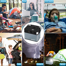 Load image into Gallery viewer, AsperX 500W Portable Generator Lithium 140277mAh Power Station, 505Wh CPAP Backup Battery Pack Power Supply 110V AC Outlet, QC3.0 USB, 12V/24V DC, LED Flashlight for Camping, Home, Emergency