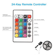 Load image into Gallery viewer, LED Strips Lights 5m IR Remote WiFi LED Smart Lights SMD 5050 RGB IP65 Waterproof WiFi Echo Google Home IFTTT IP65 150led Power Supply