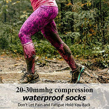 Load image into Gallery viewer, SuMade 100% Waterproof Breathable Socks, Women Men Long Sports Warm Thick Durable Soft Performance Outdoor Biking Hiking Trekking Rain Socks Winter Outdoor Skiing Running Socks 1 Pair (Black, Medium)
