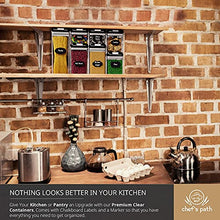 Load image into Gallery viewer, Airtight Food Storage Containers Set for Kitchen & Pantry Organization 7 PC - BPA Free Plastic Dry Food Storage Containers with Easy Lock Lids - Stackable Sugar, Flour & Cereal Canisters with Labels & Marker
