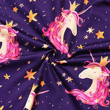 Load image into Gallery viewer, Long Sleeve Unicorn Dresses for Toddler Girls Casual Summer Sun Dresses 7 16