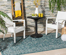 Load image into Gallery viewer, Safavieh Courtyard Collection CY8680-37221 Turquoise Indoor/ Outdoor Area Rug (4' x 5'7")