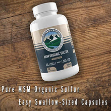 Load image into Gallery viewer, 500mg MSM Organic Sulfur Capsules by No Boundaries Health and Wellness – 180 Vegetable Capsules: No Excipients or Fillers – Premium Health Supplement: 99.9% Pure MSM Powder – Joints, Skin, Hair, Nail