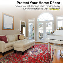 Load image into Gallery viewer, SuperSliders 4724095N Reusable XL Heavy Furniture Movers for Carpet- Quickly and Easily Move Any Item, 9-1/2" x 5-3/4" Brown (4 Pack)