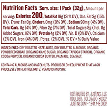 Load image into Gallery viewer, Justin's Chocolate Hazelnut & Almond Butter Squeeze Pack, Organic Cocoa, Gluten-free, Responsibly Sourced, Packaging May Vary, (1.15oz each) (Pack of 10)