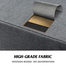 Load image into Gallery viewer, WLIVE Dresser for Bedroom with 5 Drawers, Wide Chest of Drawers, Fabric Dresser, Storage Organizer Unit with Fabric Bins for Closet, Living Room, Hallway, Nursery, Black Gray
