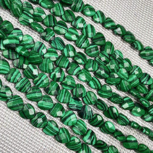 Load image into Gallery viewer, Natural Stone Beads,Natural Malachite Beads(10x10x5mm) for Jewelry Making DIY Bracelet Making Supplies 1 Strand 7.87"/20pcs(2 Strand)