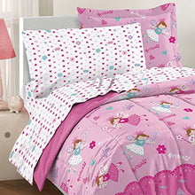 Load image into Gallery viewer, Dream Factory Magical Princess Ultra Soft Microfiber Girls Comforter Set, Pink, Twin