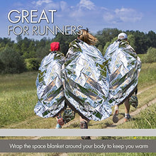 Load image into Gallery viewer, Zenwells Emergency Blankets Pack of 10 - Mylar Thermal Solar Blankets for Maximum Protection - Keep Heat Out - Best for Your Survival Kit, Car Kits, Outdoors or First Aid