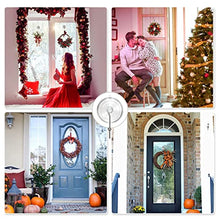 Load image into Gallery viewer, Wreath Hanger, RELBRO Clear Large Suction Cup Wreath Hooks Window Glass Door Heavy Duty Wreath Holder Reusable Suction Cups with Metal Long Hooks for Wreath Decor - 4 Packs