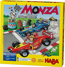 Load image into Gallery viewer, HABA Monza - A Car Racing Beginner's Board Game Encourages Thinking Skills - Ages 5 and Up (Made in Germany)