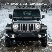Load image into Gallery viewer, Kiwi Master 9 Inch Round LED Headlights Halo DRL for Jeep Gladiator JT 2018-2023 Jeep Wrangler JL Accessories High Low Beam Headlight with Daytime Running Lights (New Version Adjustable Screw)
