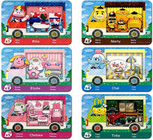 Load image into Gallery viewer, 6pcs Collaboration Pack for Animal Crossing New Horizons ACNH Amiibo Mini Card, RV Villager Furniture Compatible with Switch/Switch Lite/New 3DS