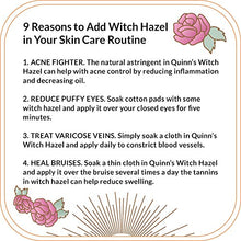 Load image into Gallery viewer, Quinn’s Alcohol Free Witch Hazel Rose Petal (Rose)