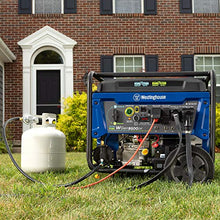 Load image into Gallery viewer, Westinghouse WGen9500DF Dual Fuel Portable Generator-9500 Rated 12500 Peak Watts Gas or Propane Powered-Electric Start-Transfer Switch & RV Ready, CARB Compliant