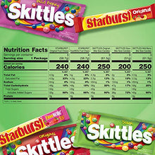 Load image into Gallery viewer, SKITTLES & STARBURST Candy Full Size Variety Mix 37.05-Ounce 18-Count Box