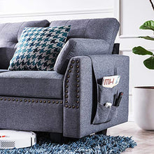 Load image into Gallery viewer, HONBAY Reversible Sectional Sofa Couch for Living Room L-Shape Sofa Couch 4-seat Sofas Sectional for Apartment Dark Grey