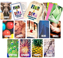 Load image into Gallery viewer, Hapinest Find and Seek Scavenger Hunt Outdoor Indoor Card Game for Kids