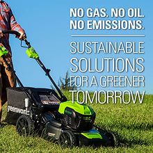 Load image into Gallery viewer, Greenworks 40V Brushless Self-Propelled Lawn Mower, 21-Inch Electric Lawn Mower, 5.0Ah Battery and Charger Included